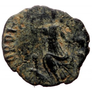Arcadius (383-408) AE cliped Follis (Bronze, 1.17g, 13mm)