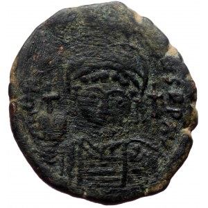 Justinian I (527-565) AE Half Follis (Bronze, 25mm, 8.89g) Nicomedia (?) Dated RY 24 = 550/551