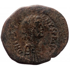 JUSTINIAN I (527-565),Theoupolis (Antioch) AE follis (Bronze, 14.28g, 35mm)