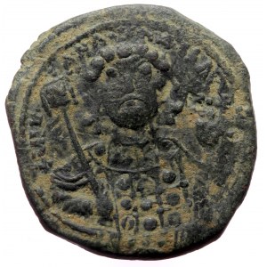 Michael VII Ducas AE Follis (Bronze, 7.39g, 26mm) Constantinople 1071-1078