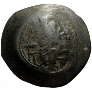 Manuel I Comnenus AD 1143-1180 AE aspron trachy (Bronze, 28,5 mm, 4,10 g) Struck possibly AD 1167-1183. Constantinople