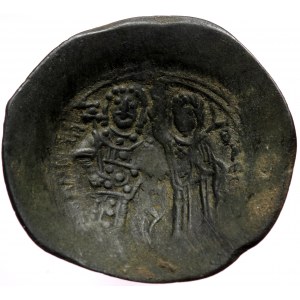 Manuel I Comnenus AD 1143-1180 AE aspron trachy (Bronze, 28,5 mm, 4,10 g) Struck possibly AD 1167-1183. Constantinople