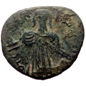 Islamic, Umayyad Caliphate (Arab-Byzantine coinage). 'Abd al-Malik ibn Marwan. (AH 65-86 / AD 685-705) Æ Fals (Bronze, 3