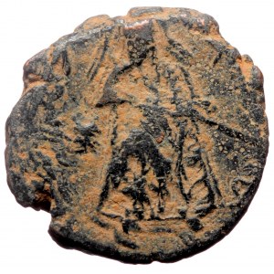 Islamic, Umayyad Caliphate (Arab-Byzantine coinage). 'Abd al-Malik ibn Marwan. (AH 65-86 / AD 685-705) Æ Fals (Bronze, 1