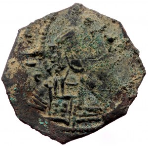 Islamic, Anatolia & al-Jazira (Post-Seljuk), Danishmendids. Amir Ghazi (AH 497-528 / 1104-1134). AE Dirham (Bronze, 2.77