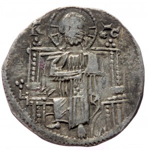 Serbia, Stefan Uro II Milutin (King, 1282-1321) AR dinar (Silver, 20mm, 2.00g). Imitating a Venice grosso.