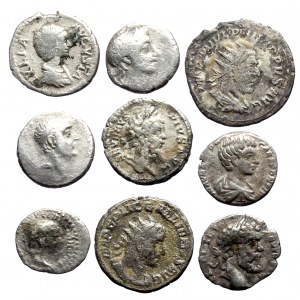 9 Greek and Roman AR coins (Silver, total weight: 26g)