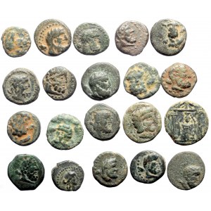 20 Greek AE coins (Bronze, 44.50g)