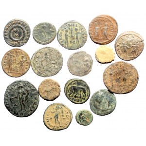 16 ancient AR and BL coins (Bronze, total weight: 46.21g)