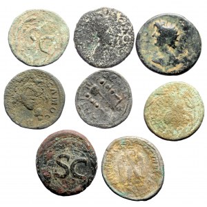 8 Roman Provincial AE coins (Bronze, total weight: 79.01g)