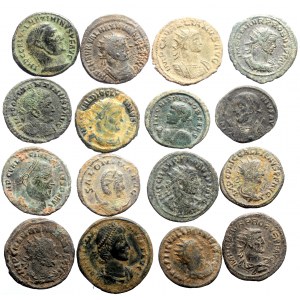 16 Roman AE coins (Bronze, total weight: 58.05g)