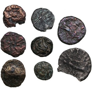 Greek, Indo-Greek, Indo-Skythian Æ-AR coins 9-16mm (8)