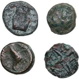 Greek Æ coins 10-11mm (4)