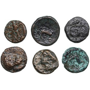Greek Æ coins 12-15mm (6)