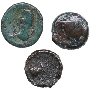 Greek Æ coins 14-17mm (3)