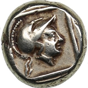 Lesbos, Mytilene 1/6 Stater - EL-Hekte. Circa 377-326 BC.