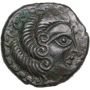 Gaul, Armorica The Coriosolites Billon Stater. Circa 1st century BC.