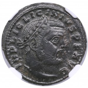 Roman Empire, Thessalonica Bi Reduced Nummus - Licinius I (AD 308-324) - NGC AU