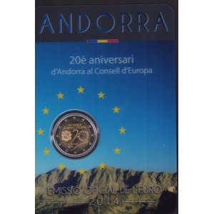 Andorra commemorative 2 Euro 2014