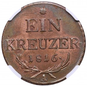 Austria 1 Kreuzer 1816 A - NGC MS 64 BN