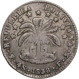 Bolivia 4 Soles 1858