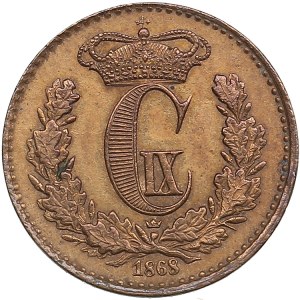 Denmark 1/2 Skillings 1868 - Christian IX (1863-1906)
