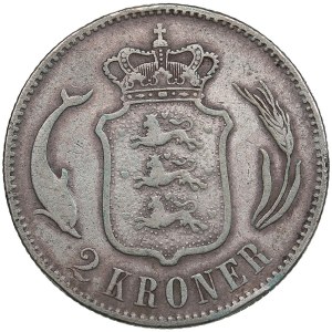 Denmark 2 Kroner 1876 - Christian IX (1863-1906)