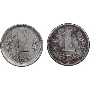 Denmark 1 Øre 1918, 1919 (2)