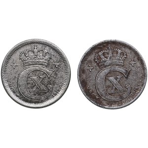 Denmark 1 Øre 1918, 1919 (2)