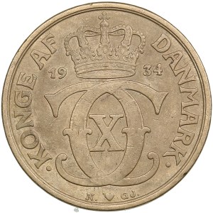 Denmark 1 Krone 1934 - Christian X (1912-1947)