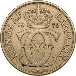 Denmark 1 Krone 1938 - Christian X (1912-1947)