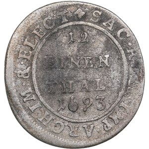 Germany, Saxony 1/12 Taler 1693 - Johann Georg II (1656-1680)
