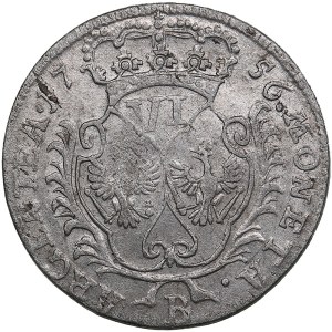 Germany, Prussia 6 Groschen 1756 B - Friedrich II (1740-1786)