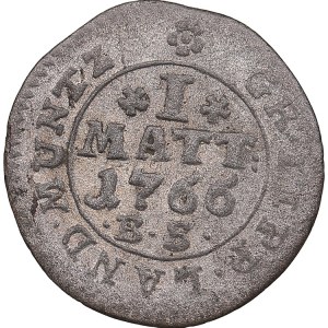 Germany, Lippe 1 Mattier, 4 Pfennig 1766 ES