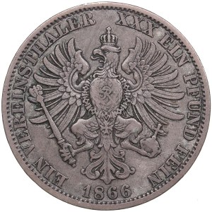 Germany, Prussia 1 Vereinstaler 1866 A - Wilhelm I (1861-1888)