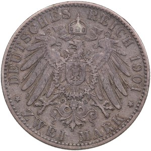 Germany, Hamburg 2 Mark 1901 J