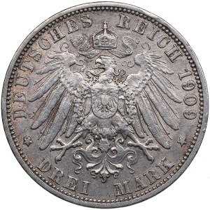 Germany, Prussia 3 Mark 1909 A - Wilhelm II (1888-1918)