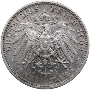 Germany, Prussia 3 Mark 1909 A - Wilhelm II (1888-1918)