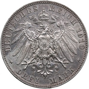 Germany, Bayern 3 Mark 1910 D - Otto (1886-1913)