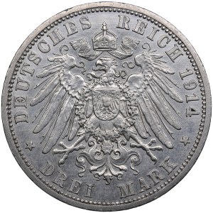 Germany, Prussia 3 Mark 1914 A - Wilhelm II (1888-1918)