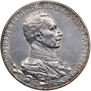 Germany, Prussia 3 Mark 1918 A - the 25th Anniversary of the government - Wilhelm II (1888-1918)