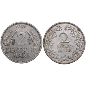 Germany 2 Mark 1931, 1951 (2)