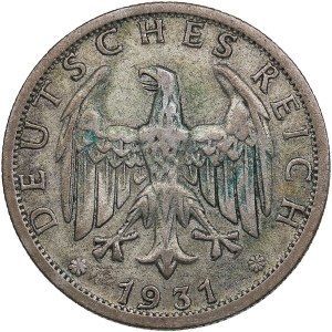 Germany, Weimar Republic 2 Reichsmark 1931 D