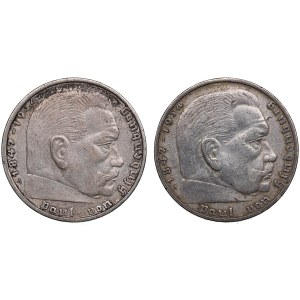 Germany, Third Reich 2 Reichsmark 1937 - Paul von Hindenburg (2)