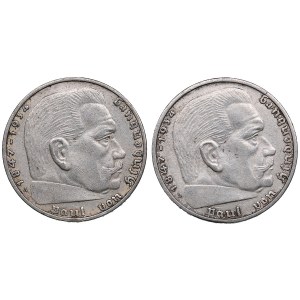 Germany, Third Reich 2 Reichsmark 1938 - Paul von Hindenburg (2)