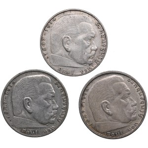 Germany, Third Reich 2 Reichsmark 1938 - Paul von Hindenburg (3)