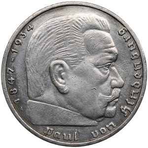 Germany, Third Reich 5 Reichsmark 1938 A