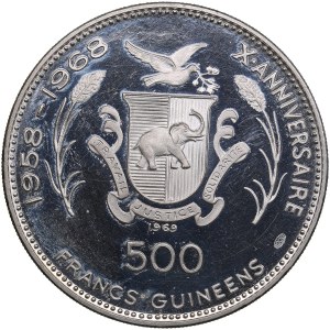 Guinea 500 Francs Guineens 1969 - Olympia Munich 1972