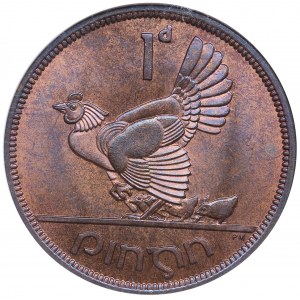 Ireland 1 Penny 1949 - NGC MS 65 RB