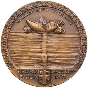 Italy medal 1981 - Regio Emilia - Antonio Vallisneri 1661-1730
